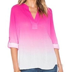 diane von furstenberg esti top pink blouse